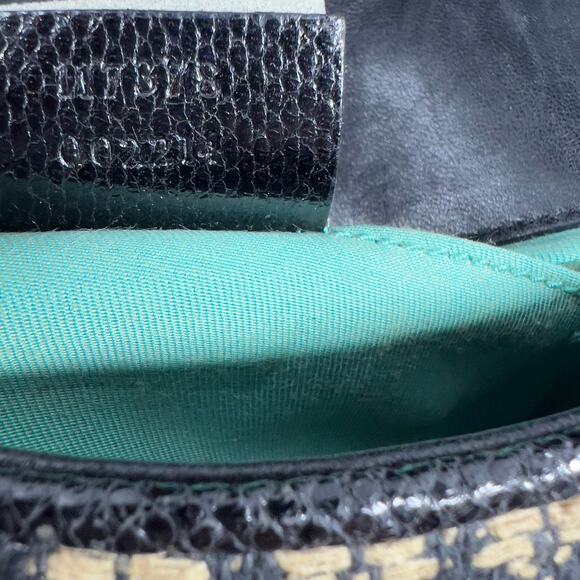 Vintage Tom Ford GUCCI Raffia Embroidered Horsebit Chain Bag - Picture 5 of 10